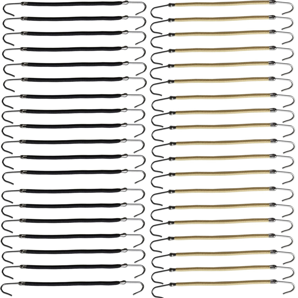 Nsbell 40PCS Culky Hcky Elastick Gumicka Sponky Do Vlasu Drk Gumicky Styling Vlasu Pro Eny Dvky (Cern A Merunkov)-image