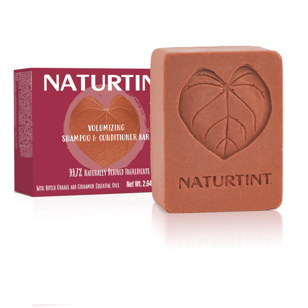 Au Naturale Naturtint Shampoo & Conditioner Bar Cinnamon - Naturally Derived Ingredients, Cruelty Free, All Hair Types, Travel Approved