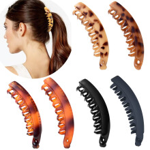 6 stycken banan hrklipp 5 tum stort bananklipp fr tunt fint tjockt hr non glid banankloklmmor fr kvinnor