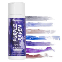 #mydentity MyRefresh Odżywka osadzająca kolor Purple Raven 6 uncji | Tymczasowa farba do włosów | Kolor Trwałość do 25 prań