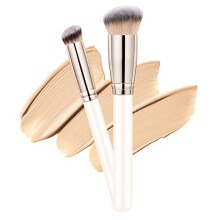 Makeup Brushes Dpolla Pro Foundation Brush og Flawless Concealer Brush Perfekt til ethvert look Premium Luxe h?rkonturb?rste Perfekt til at bland