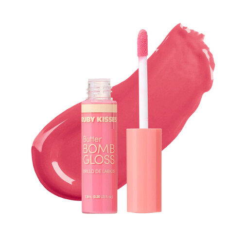 Ruby Kisses Lip Gloss Butter Bomb Gloss Μη Κολλώδης Φυσικό Nude Χρώμα - 7.8mL 1