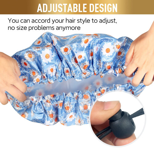 Bonnet de douche réutilisable Bonnet de douche surdimensionné Bonnet de douche imperméable Grand 2