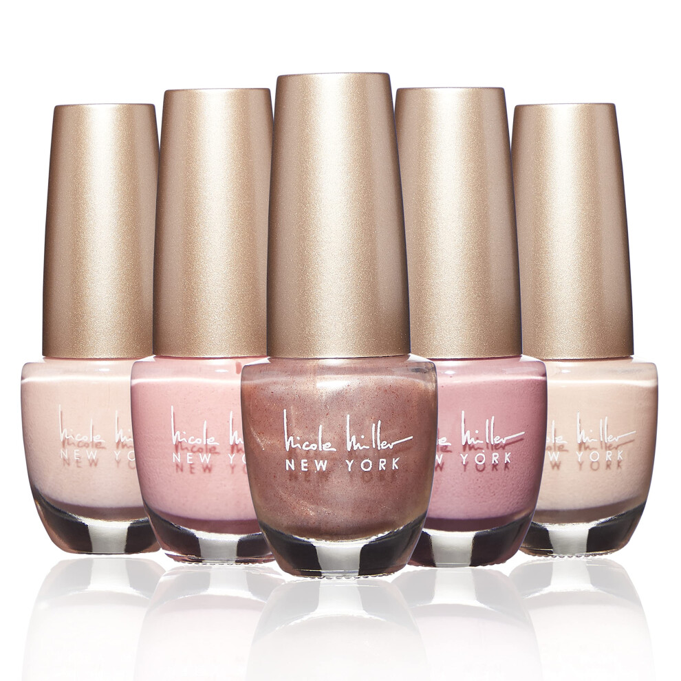 Nicole Miller New Yo Nicole Miller Nail Polish Collection - Unique Glossy And Shimmery Colors For Women And Girls, Rose Golds