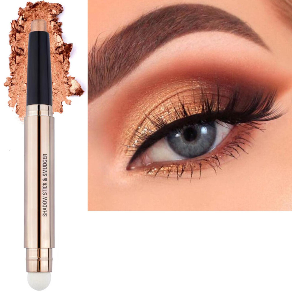 Ondricka, Maggio And Smith 2 In 1 Cream Eyeshadow Stick Shimmer Smooth Eyeshadow Pencil Hypoallergenic Waterproof Long Lasting Eye Shadow Highlighter Stick Create Hi