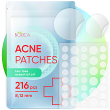 Pickelpflaster fr das Gesicht mit Teebauml 216 Stk. Hydrokolloid-Akne-Pickel-Pflaster. Blemish Patches Akne Dots Pickel Aufkleber Akne Patch und Pi