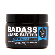 Badass Beard Care Barba Butter pentru barba?i - Bikerul 3 oz - Fabricat din ingrediens naturale pentru o nmuiere sanatoasa ?i mncarime Barba ?i