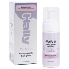 Fluffy G Hair Gloss av Hally Hair, (Brun) - 3.4 fl oz Hårfärg Glaze för Brun, Svart & Färgat Hår
