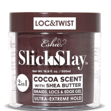 ESHA Hair Slick N Slay Braiding Gel 17 oz - Ultra Extreme Hold Hydrating & Conditioning Gel de blocare uscata rapid pentru Locs Twists mpletitur