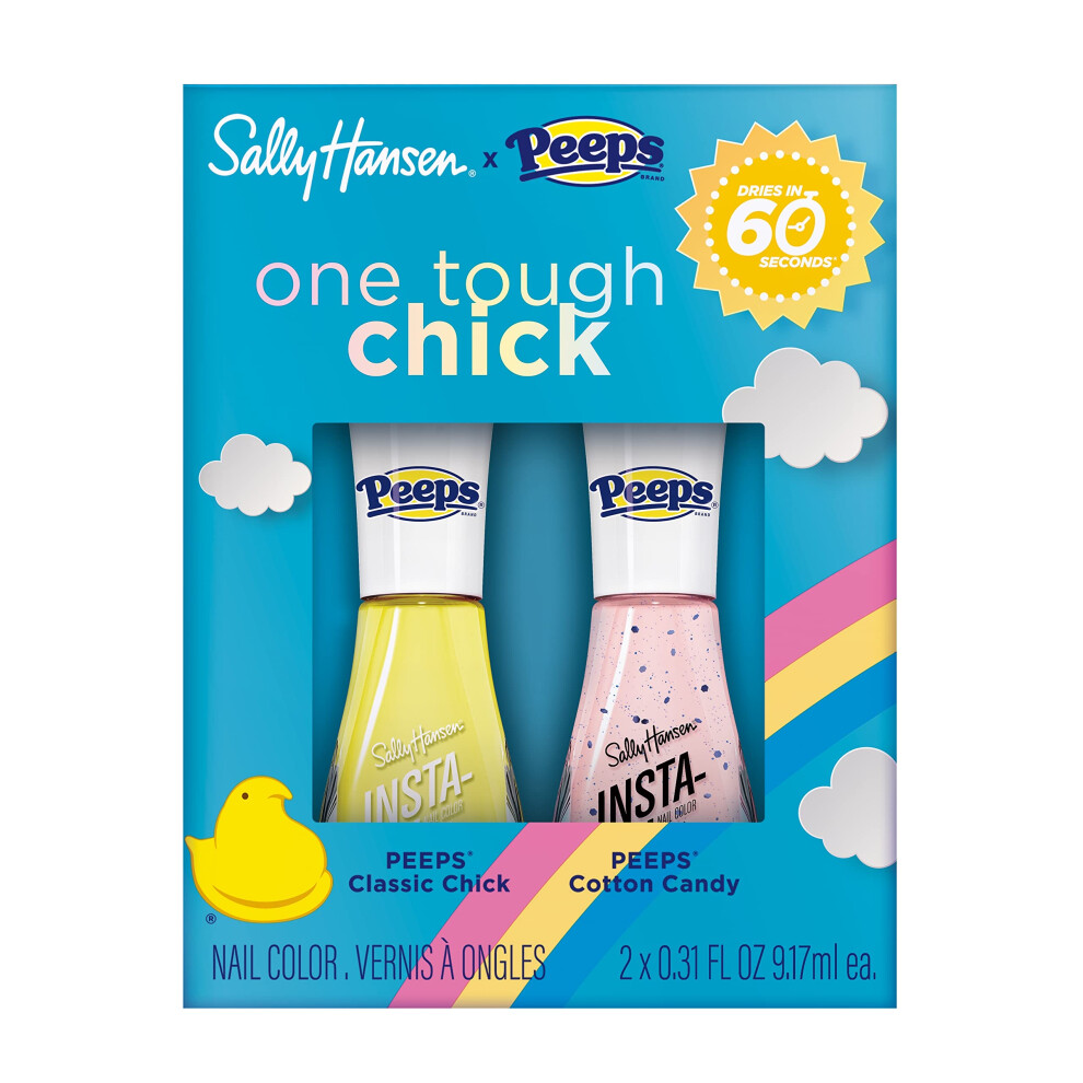 Sally Hansen Insta-Dri x PEEPS Nail Polish Collection - PEEPS One Tough Chick Duo Pack  0.31 fl oz