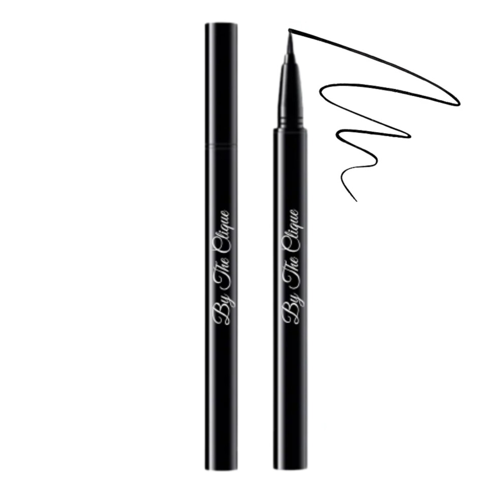 By The Clique Premium Waterproof Black Liquid Eyeliner | Smudge Proof - All Day Stay | Vegan Gluten Free And Cruelty Free