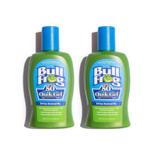 Protector solar en gel Bullfrog Quik SPF 50 | Sin oxibenzona ni octinoxato | Hidratante de amplio espectro UVA/UVB, 5 oz, paquete de 2