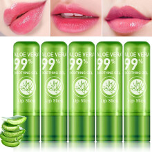 DuoZeng 5 Pcs Batom Aloe Vera, Batom Mágico que Muda de Cor, Longa Duração e Hidratante