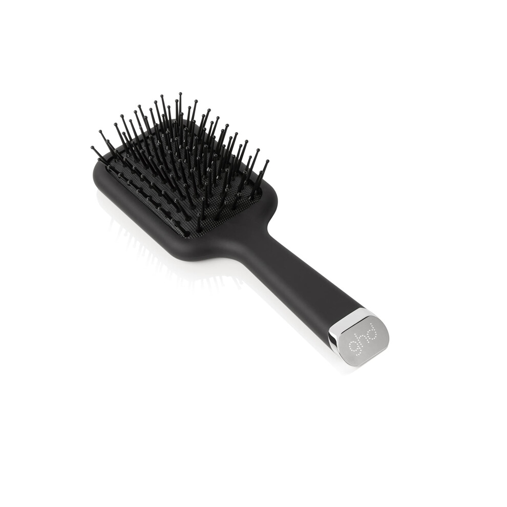 ghd The Mini All-Rounder Paddle Hair Brush - Travel-Sized Detangling Hair Brush for Thick Hair - Broad Flat Base to Create Straight and Slee