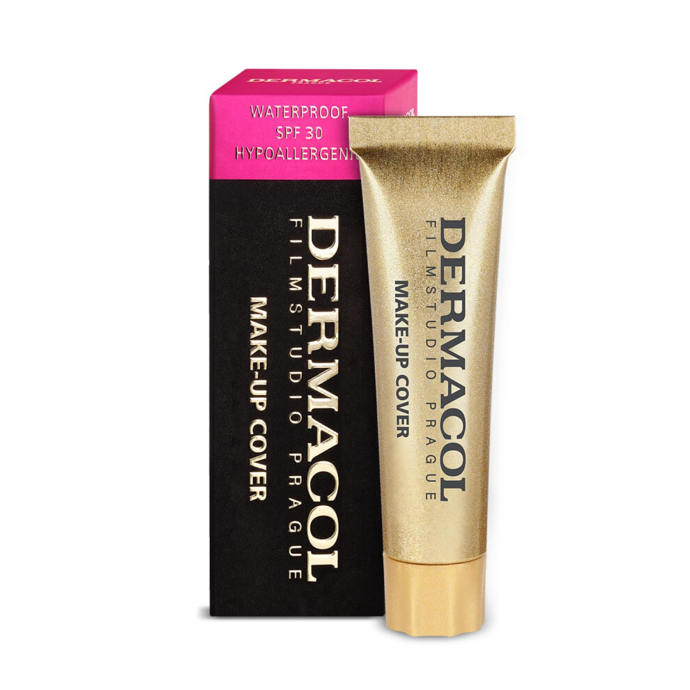 Dermacol - Mini Full Coverage Foundation 13G Liquid Makeup Matte Foundation With Spf 30 Waterproof Foundation For Oily Skin Acne & Under