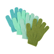Guanti Esfolianti Slick, 4 Pz, Esfoliante per Corpo, Guanti per Doccia, Guanti Scrub
