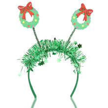 Needzo glitzerndes Weihnachts-Bopper-Stirnband, festliches Feiertags-Haar-Accessoire, Einheitsgre, passend fr die meisten 9,5 Zoll (Krnze)