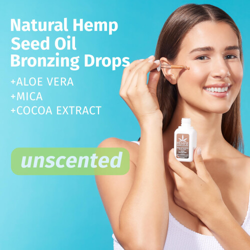 Hempz Instant Bronzing Drops Rosto e Corpo Bronzeador Gotas de Sol 2 onas. 2