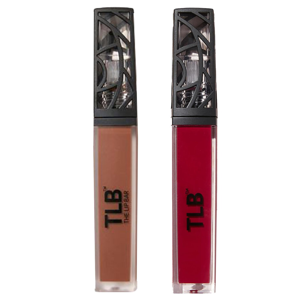 Lï¿½Ppstï¿½Ng The Lip Bar Vegan Liquid Matte Lipstick High Pigment Color & Long-Lasting With 8-12 Hours Of Wear Naturalista Rich Auntie 2 Pack