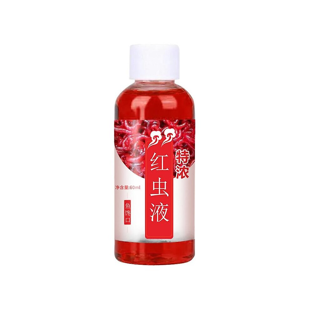 (Extra Thick) 60Ml Liquid Blood Worm Scent Fish Attractant Spray Flavor Additive Fishy Lure Red
