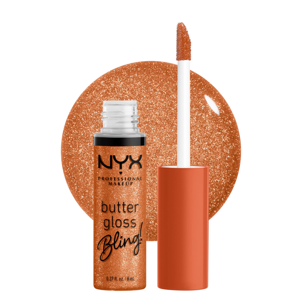Nyx Professional Makeup Butter Gloss Bling Lip Gloss Non Sticky And Shiny Vegan Lip Makeup - Pricey