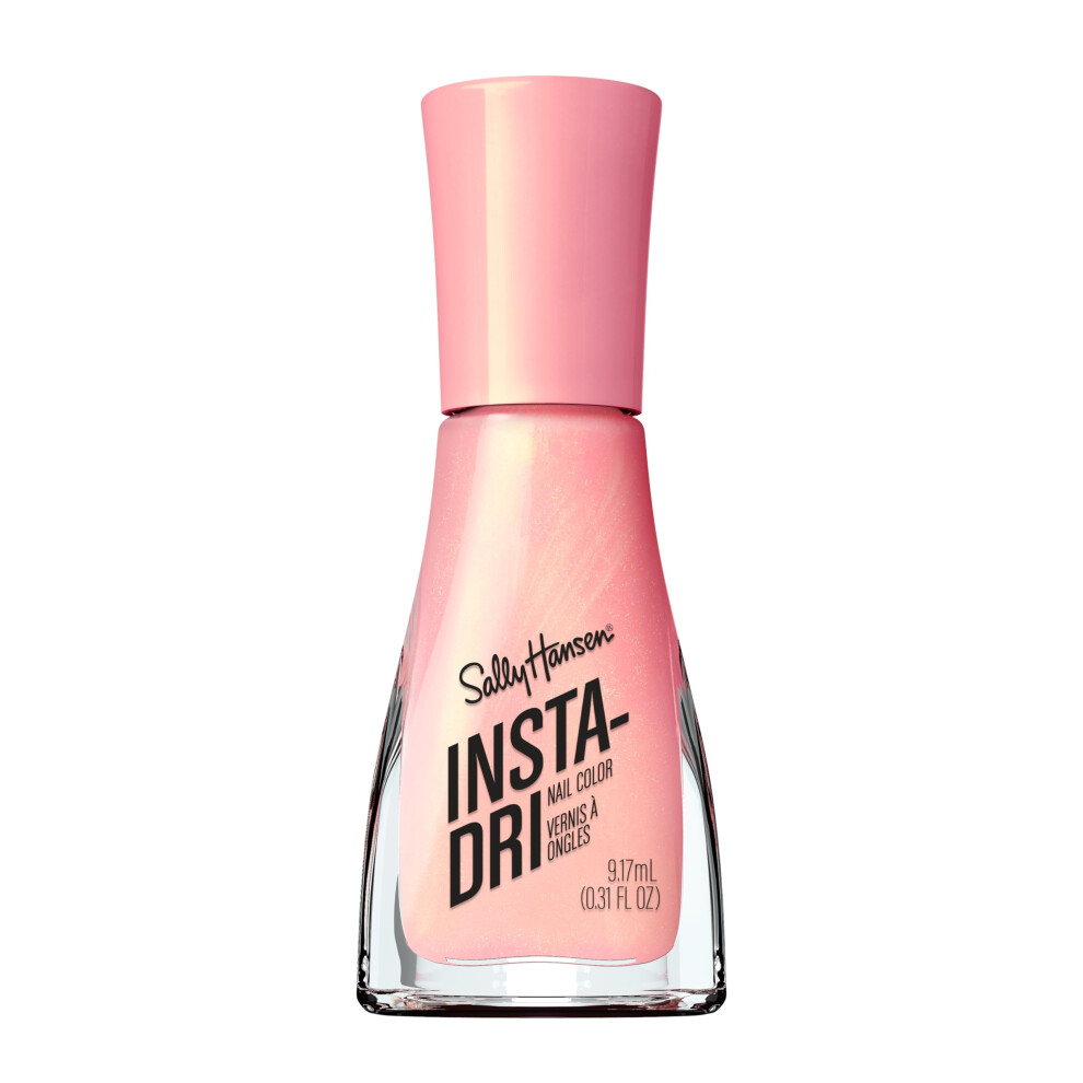 Sally Hansen Insta-Dri, Pink Plush, Quick Dry, Long Lasting, Streak-Free Shine, Pink Nail Polish