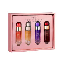 Perry Ellis 360 Women mini gift set - 4-pack of .25 fl oz EDP travel sprays 360 Women, 360 Coral, 360 Purple, 360 Red