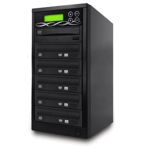 SATA DVD Duplicator - 5 Target Standalone CD / DVD Duplicator with SATA DVDRW 2