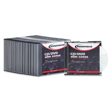 Innovera IVR85825 Slim Jewel Cases CD/DVD - Clear/Black (25 τμχ)