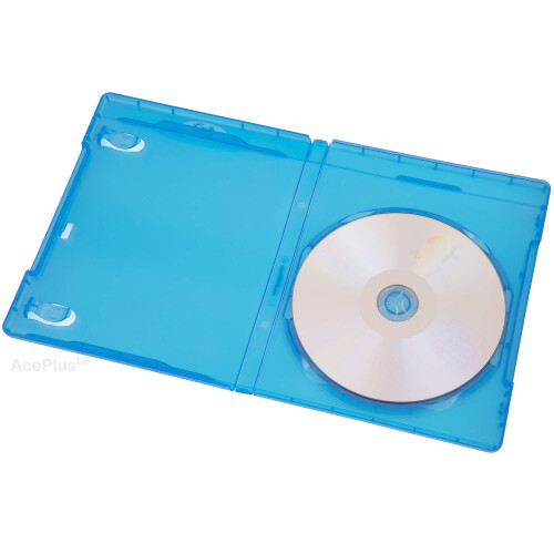 AcePlus 10 Blu-Ray Single Cases med 12 mm standardstorlek med prglad logotyp (10-pack) 2