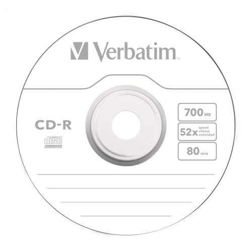 Verbatim Verbatim 50 Count CD-R 52x optagelseshastighed 700 MB 2