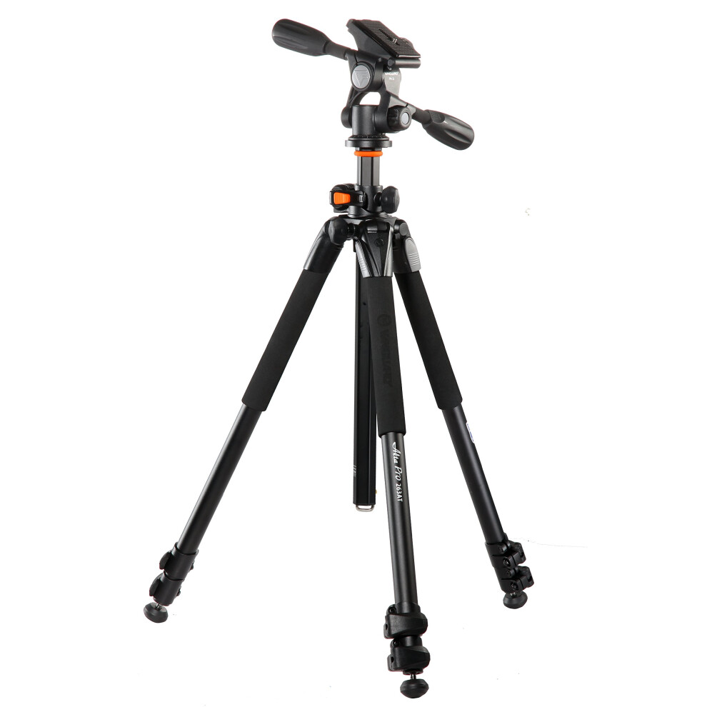 Trépied en aluminium Vanguard Alta Pro 263AP avec tête panoramique PH-32 pour appareils photo reflex numériques Sony Nikon Canon Noir