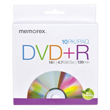 Memorex 4,7GB 16X DVD+R 10 diskov (32020033372)