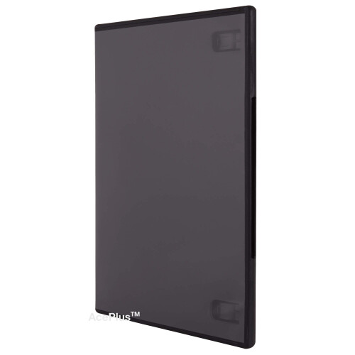 AcePlus 25-τεμ. Slim Μαύρες Θήκες DVD; 7mm Πάχος Premium με Διαφανή Εξωτερική Θήκη 2