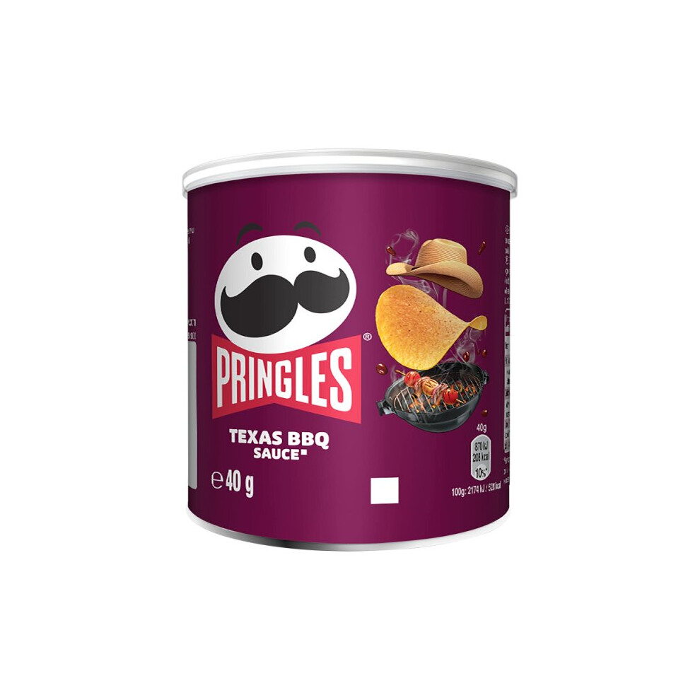 Pringles Texas Bbq Sauce Crisps Can 40G (Case Of 12)