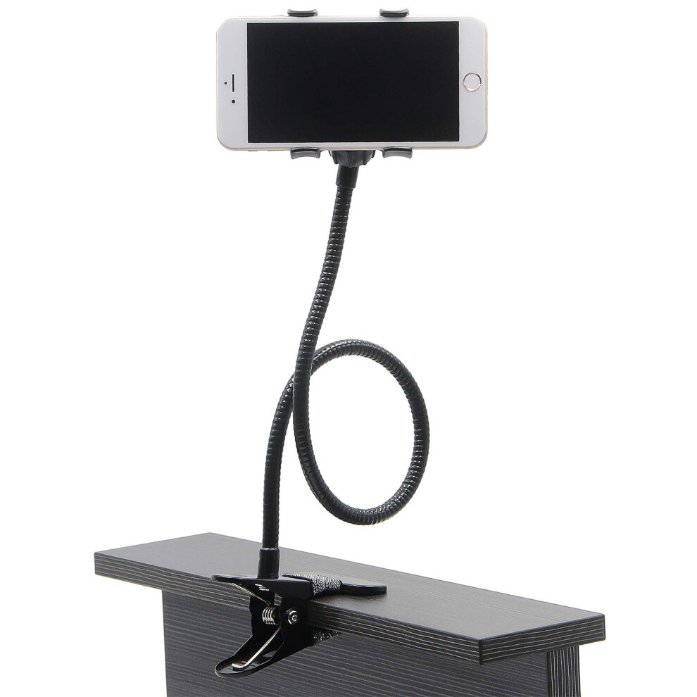 Auxo-Fun Cell Phone Holder Universal Lazy Bracket Mobile Phone Stand Black 710874944385