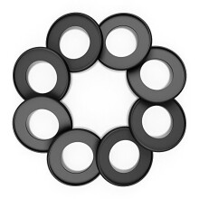 Discagenda Discbound Discs (Zwart 8 Stuks 1.65in)