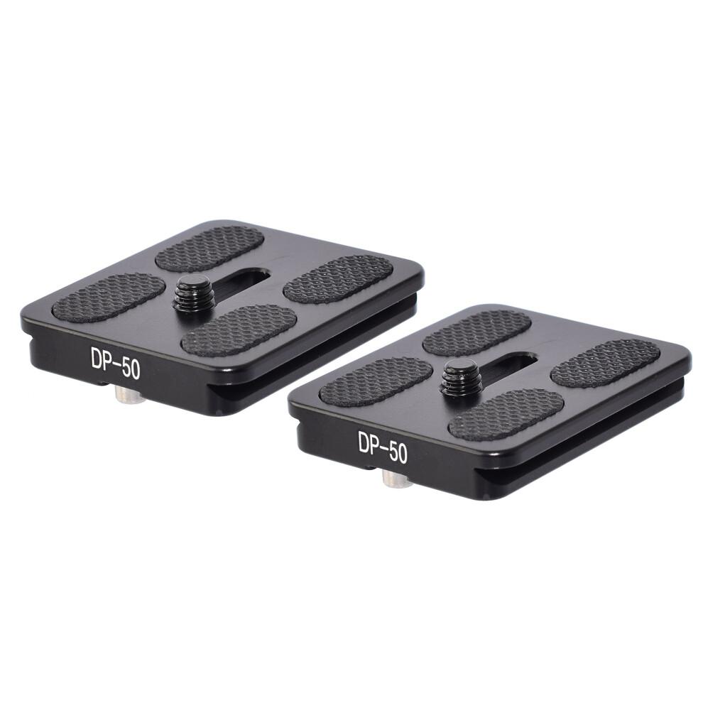 2 Pack Dp-50 50Mm Qr Lens/Camera Body Plate Arca & Rrs Compatible W D-Ring Desmond 612085382577