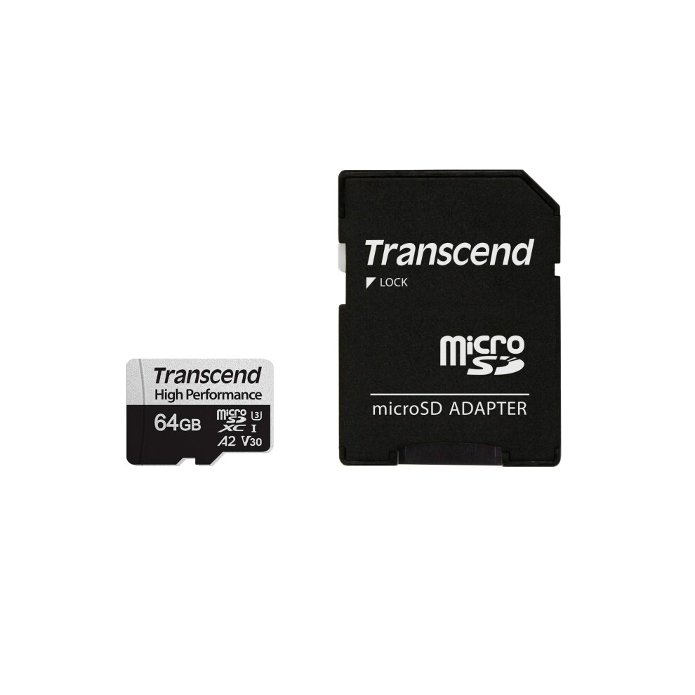 Transcend Ts64gusd330s 64Gb Uhs-I U3 Micro Sd Memory Card 760557843290