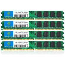 Rasalas DDR2 8 GB Kit (4 x 2 GB) DDR2-800 PC2-6400 Udimm 2RX8 1,8 V CL6 240-Pin Non-ECC ungepufferter Desktop-RAM-Speicher