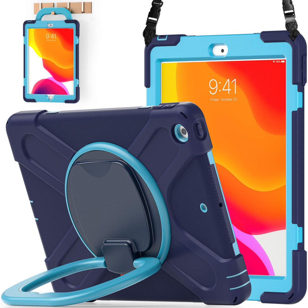 Batyue For Ipad 9Th 8Th 7Th Generation Case Ipad 102 Inch Rugged Case 202120202019 With Screen Protector Rotating Stand 791809325950