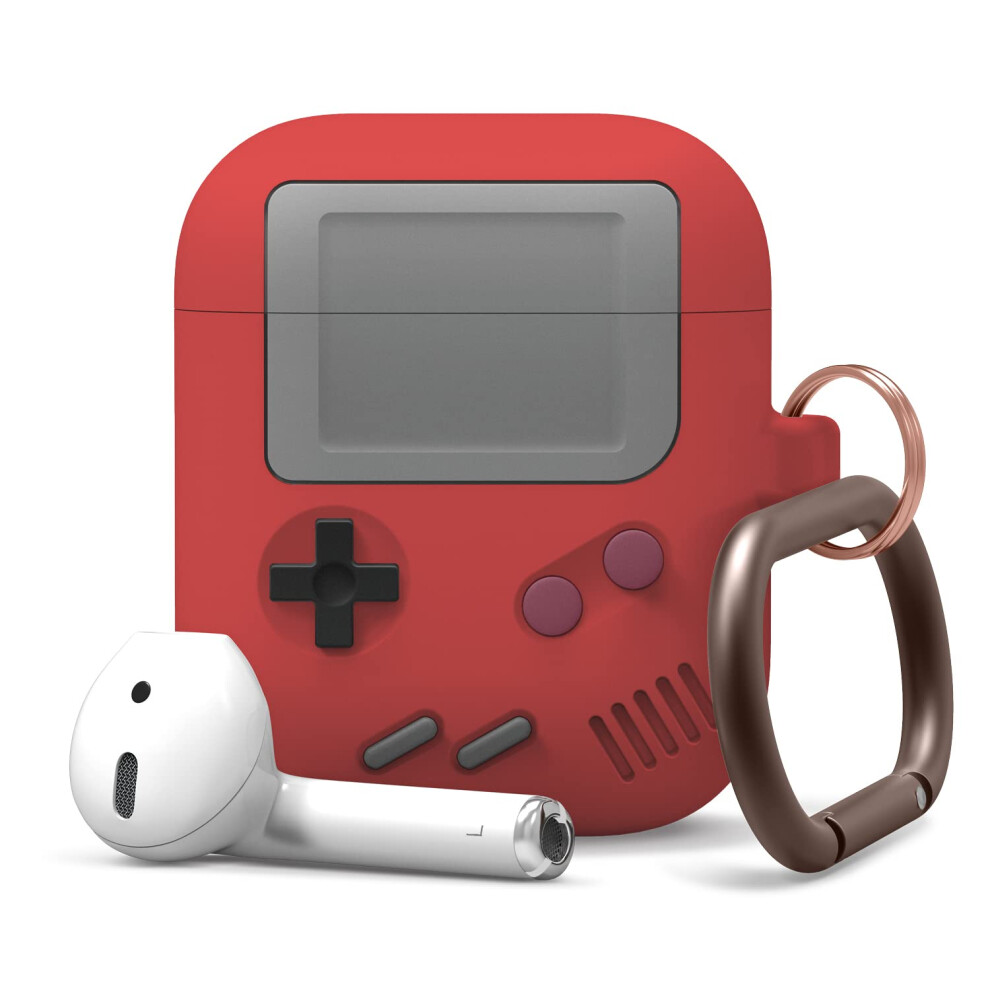 Elago Aw5 Compatible With Airpods Case 1 & 2 Classic Game Player Desi Red 8809667654630