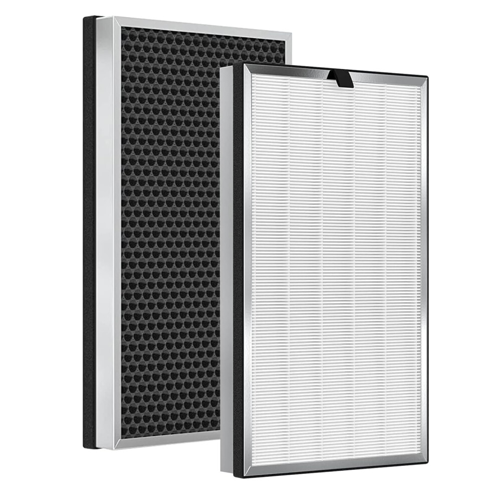 MA-112 - Confezione Da 2 Filtri Di Ricambio Compatibili Con Purificatore D'aria Medify MA-112, H13 True Hepa Sistemi Di Filtrazione A 3 Stadi Con Prefiltro, Filtri A Carbone Attivo E Filtro Hepa H13 Ture-image