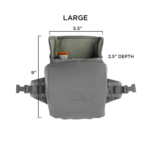Eberlestock Recon Modular Bino Pack - Advanced Binocular Harness System with Customizable Attachments - Military Green - Large 1