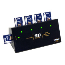 Acumen Disc SD Trident - Duplicatore compatto Secure Digital/TF/MicroSD da 1 a 4 con avvio automatico e clonatore (35 MB al secondo)
