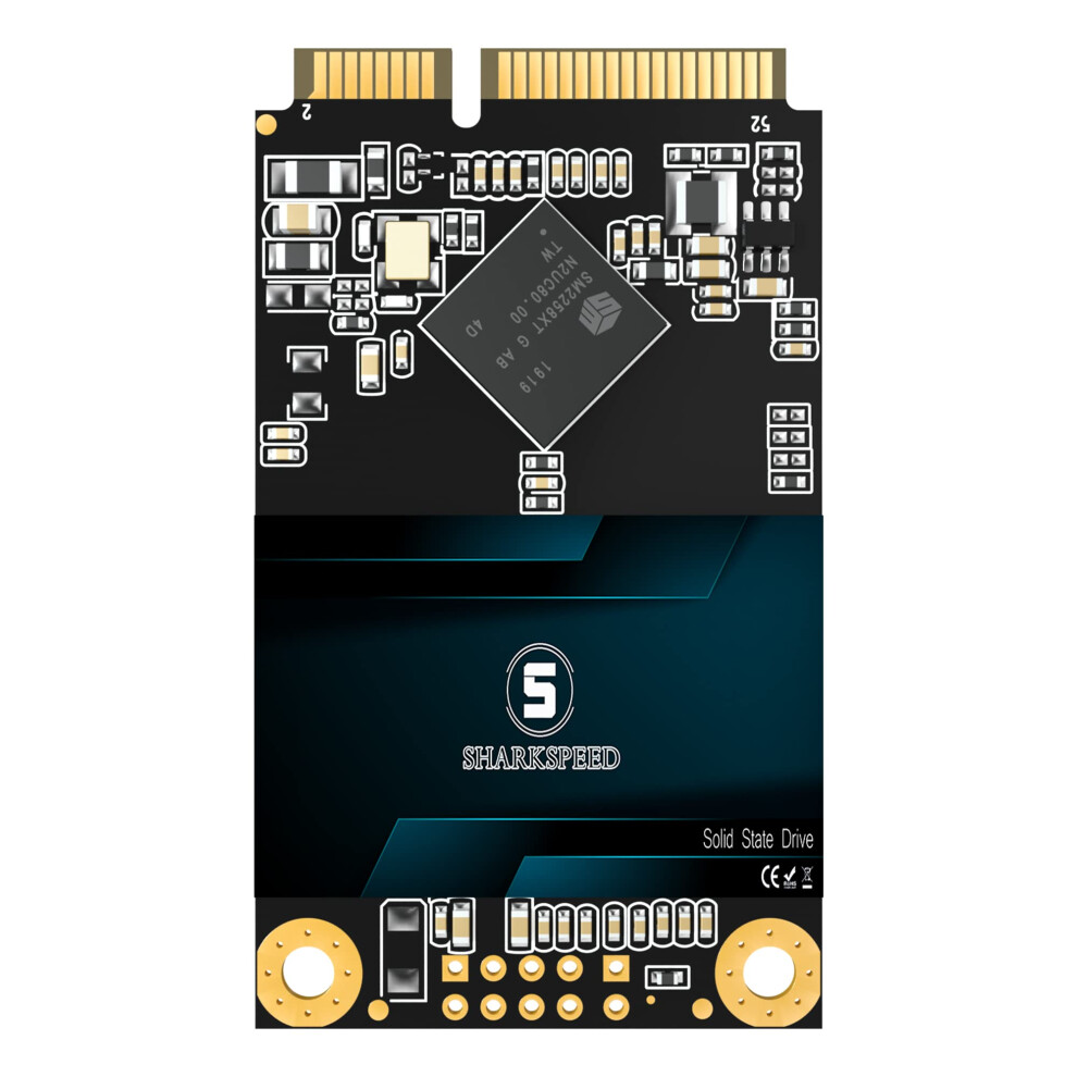Msata Ssd 1Tb Sharkspeed Sata 3 6Gb/S 3D Nand Mini Internal Solid State Drive For Laptop Pc Desktop (Msata 1Tb) 719244652899