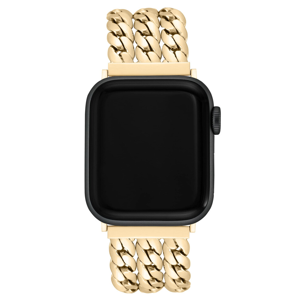Anne Klein Braccialetto Alla Moda Per Apple Watch Sicuro, Regolabile, Ricambio Per Apple Watch, Adatto Alla Maggior Parte Dei Polsi, Oro, 38/40/41 Mm, Moderno, Oro, 38/40/41Mm, Moderno-image
