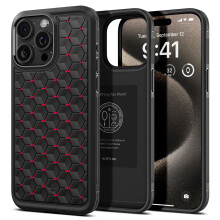 Spigen Cryo Armor entworfen fr iPhone 15 Pro Max Hlle (2023) [Schutz in Militrqualitt]  Cryo Red