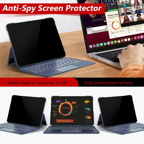 bersem Προστατευτικό Οθόνης Ιδιωτικό Συμβατό με iPad Air 11 Ίντσες 2024 (M2) 1