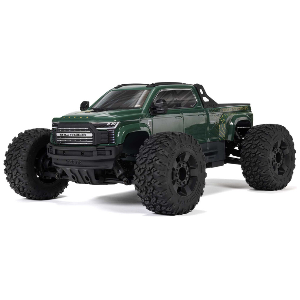 Arrma Big Rock 223S Dsc 4X4 1:10 Rtr Monster Truck - Green | 2S/3S Ready, Dsc, All-Terrain 4Wd